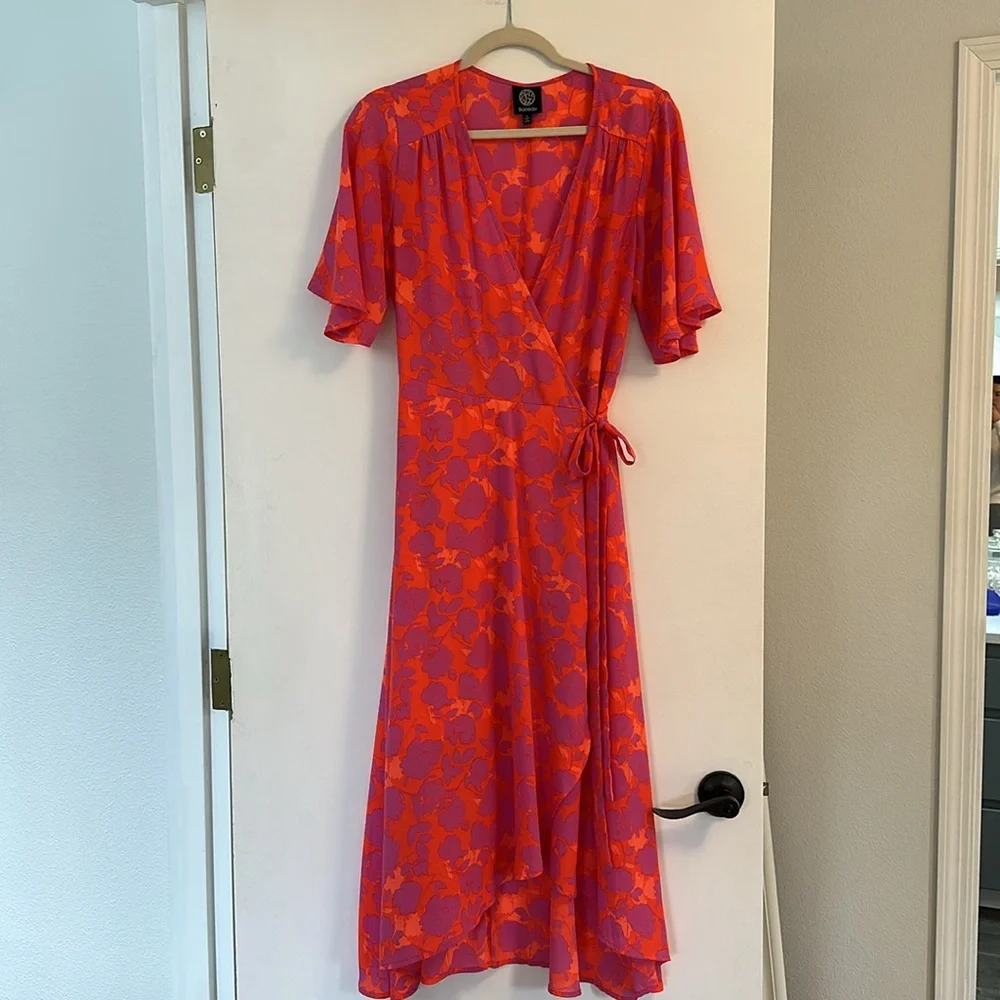 Nordstrom Bobeau Orna midi wrap dress - Picture 5 of 14